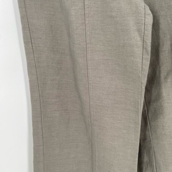 Sundance grey linen blend wide leg pants womens size petite 2 - Picture 3 of 8
